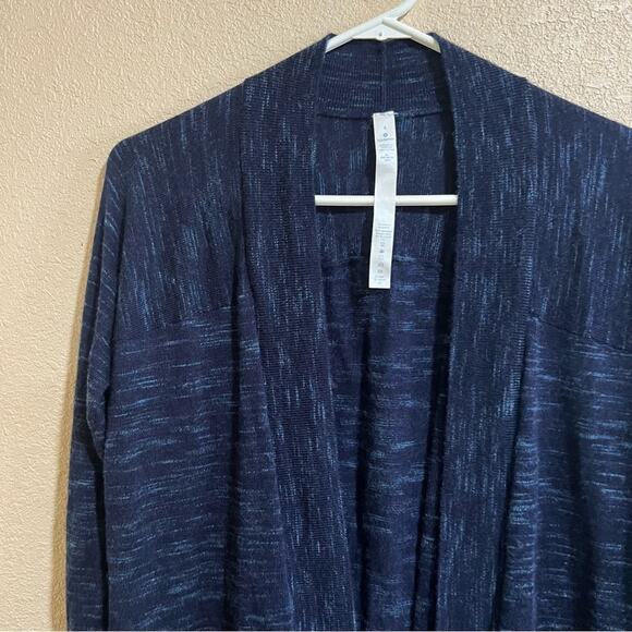 Lululemon blissful zen merino wool sweater in Midnight Navy Magnetic Blue - Picture 5 of 12